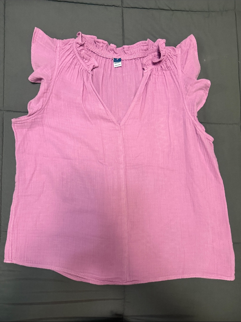 Old Navy Pink Flutter Sleeve V-Neck Camisole